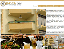 Tablet Screenshot of hicksvillehotelguyana.com